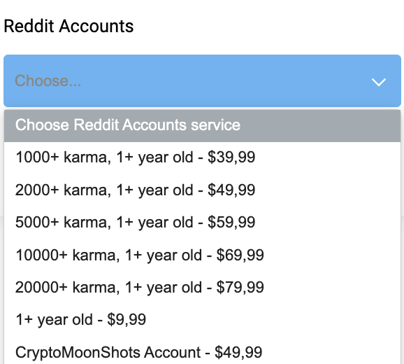 reddit accounts